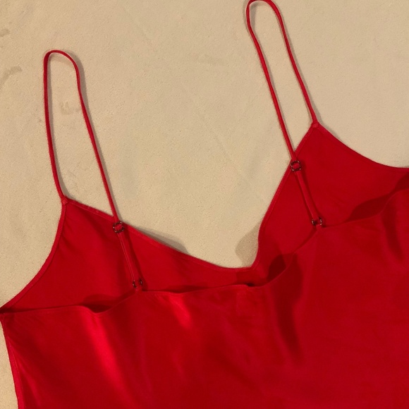 JCrew Red M Silk Camisole Adjustable Straps - Picture 7 of 7